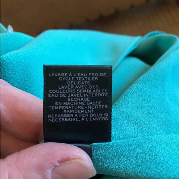 Ralph Lauren Elegant Teal Sleeveless Dress Tropical Turquoise Sz 10 NWT - Picture 16 of 16